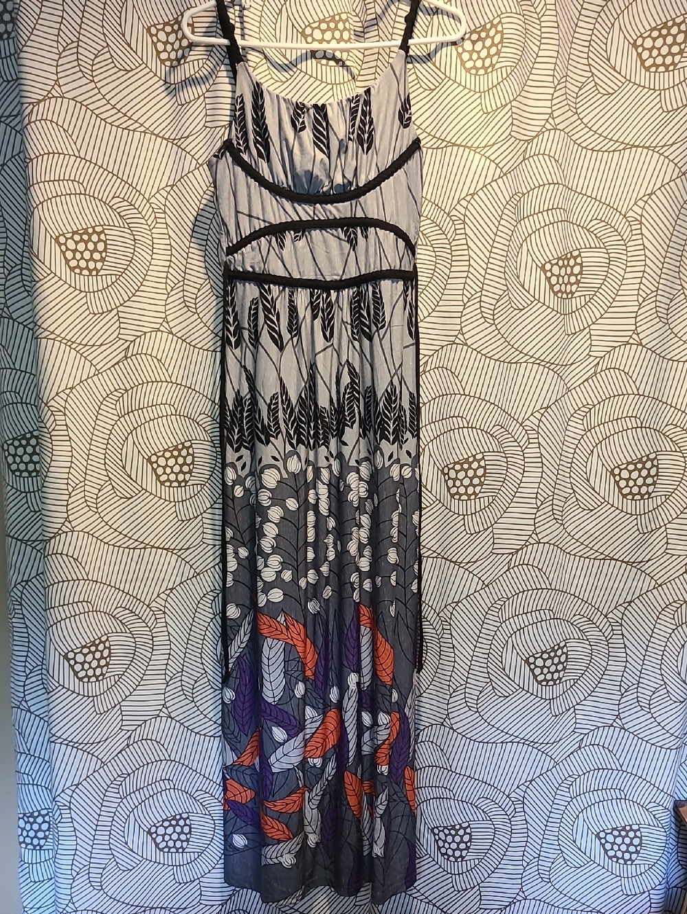 Papillon Blanc Boho Halter Maxi Dress